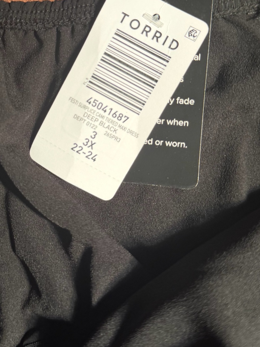 NWT torrid festi surplice tiered maxi dress 3X - Picture 4 of 6